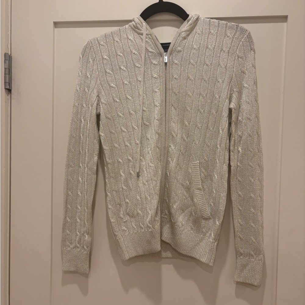 Women's Ralph Lauren silver  Cable Knit Sweater S